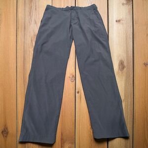Gap Hybrid Pants‎ Mens XL Indigo Slate Gray Flat Front Golf Activewear Stretch